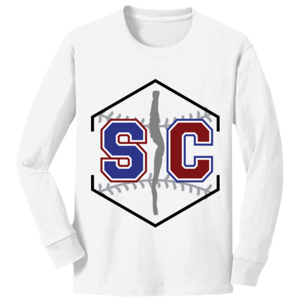 Schuyler Base/Softball - Youth Long Sleeve Core Cotton Tee Thumbnail