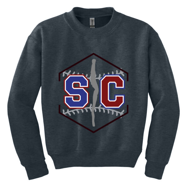 Schuyler Base/Softball - Youth Heavy Blend Crewneck Sweatshirt Thumbnail