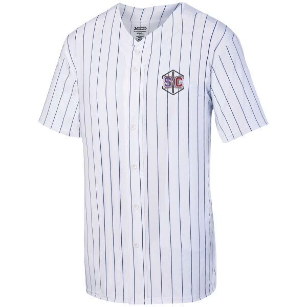 Schuyler Base/Softball - Pinstripe Full Button Baseball Jersey Thumbnail